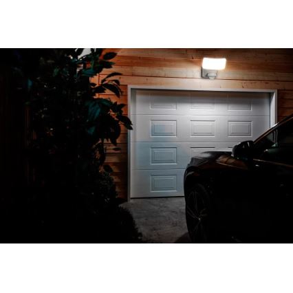 Philips - LED sieninis šviestuvas su jutikliu, įkraunamas saulės energija TYLUS LED/6W/3,7V 2600 mAh 5000K IP44
