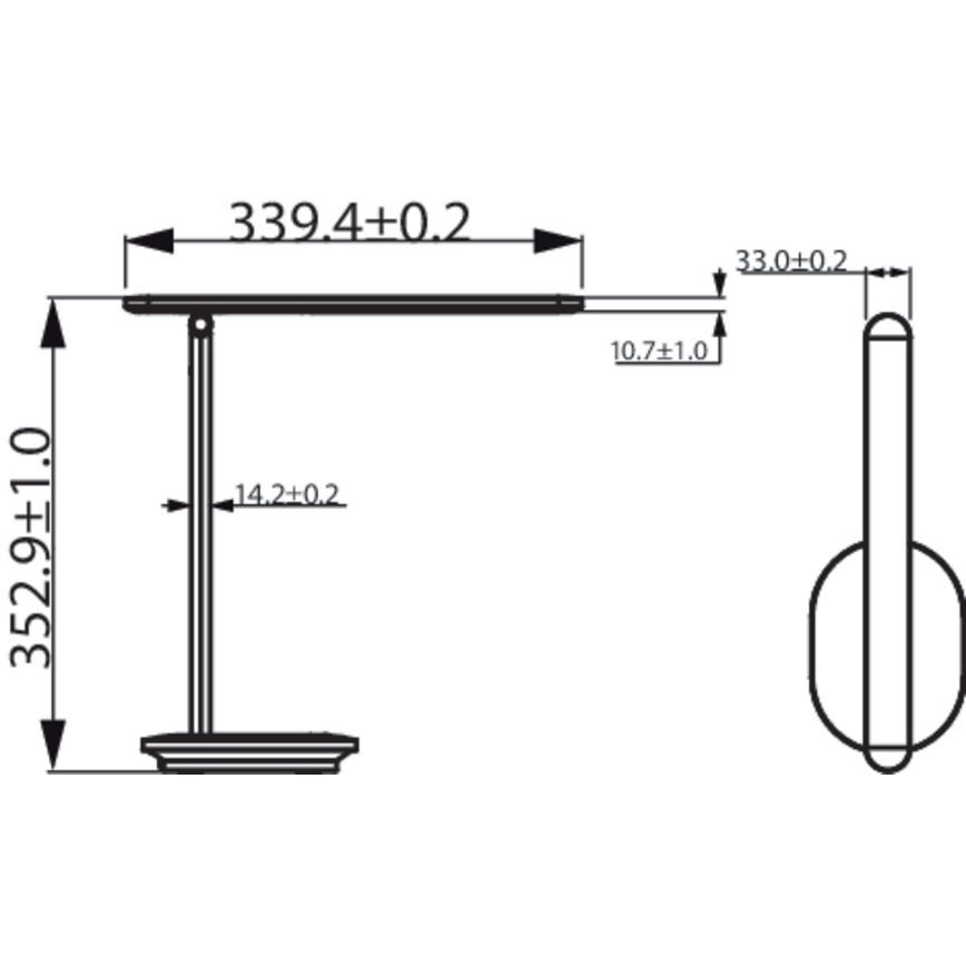 Philips - LED reguliuojama jutiklinė stalinė lempa IVORY LED/5W/5V 3000 mAh 2700/3600/5000K CRI 90