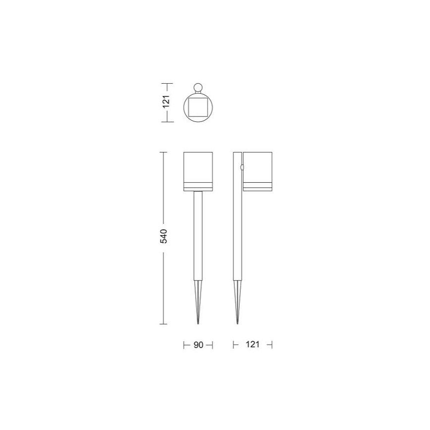 Philips - LED šviestuvas, įkraunamas saulės energija FYCE LED/1,5W/3,7V 1200 mAh IP44