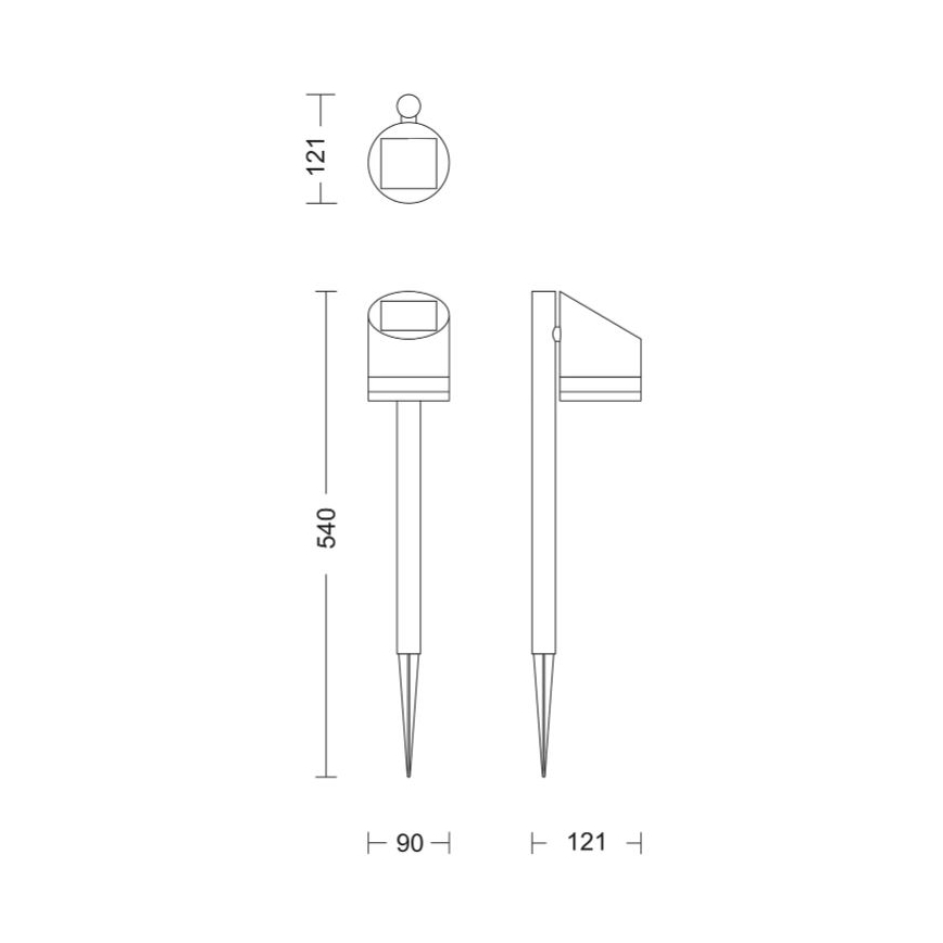 Philips - LED šviestuvas, įkraunamas saulės energija FYCE LED/1,5W/3,7V 1200 mAh IP44