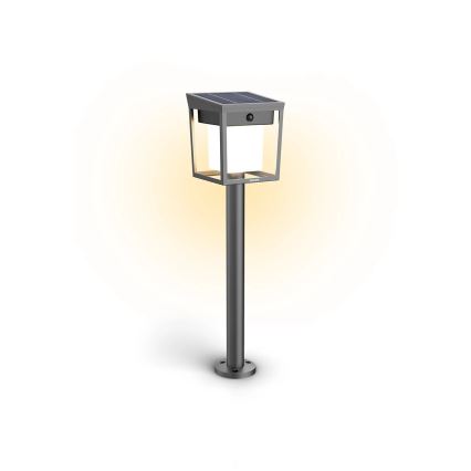 Philips - LED šviestuvas, įkraunamas saulės energija su jutikliu BLAISE LED/1,5W/3,7V 2600 mAh 3000K IP44