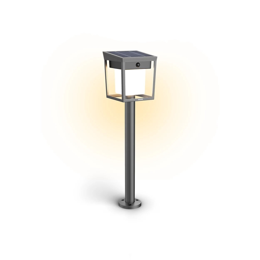 Philips - LED šviestuvas, įkraunamas saulės energija su jutikliu BLAISE LED/1,5W/3,7V 2600 mAh 3000K IP44