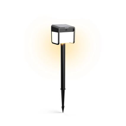 Philips - LED šviestuvas, įkraunamas saulės energija su jutikliu EZRA LED/1,8W/3,7V 2600 mAh 3000K IP44