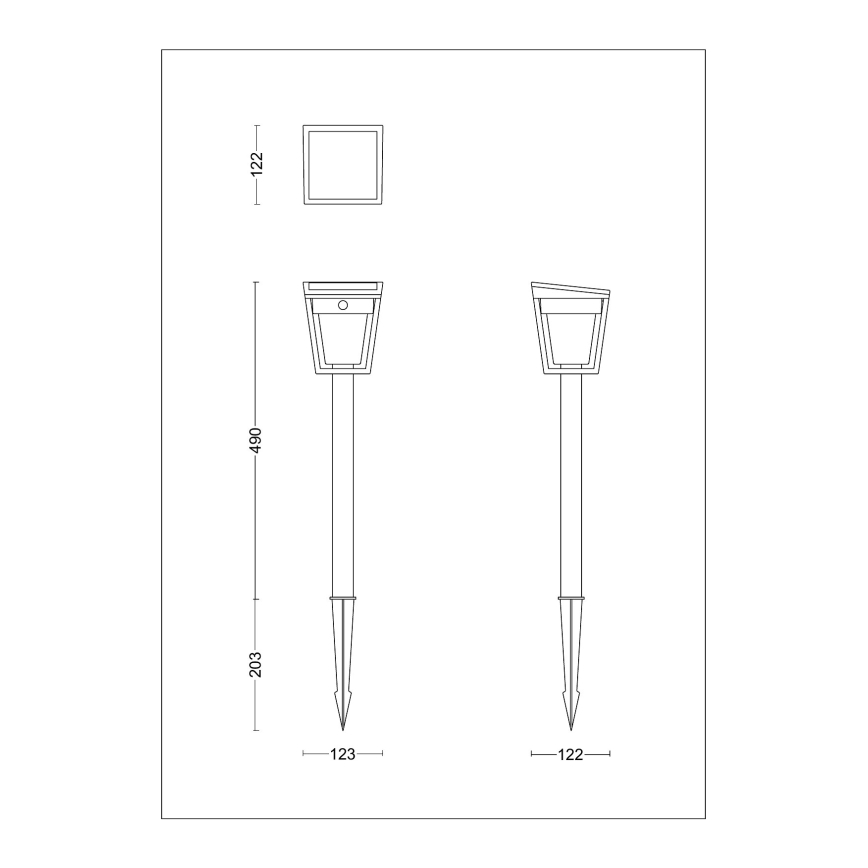 Philips - LED šviestuvas, įkraunamas saulės energija su jutikliu NISSA LED/1,8W/3,7V 2600 mAh 3000K IP44