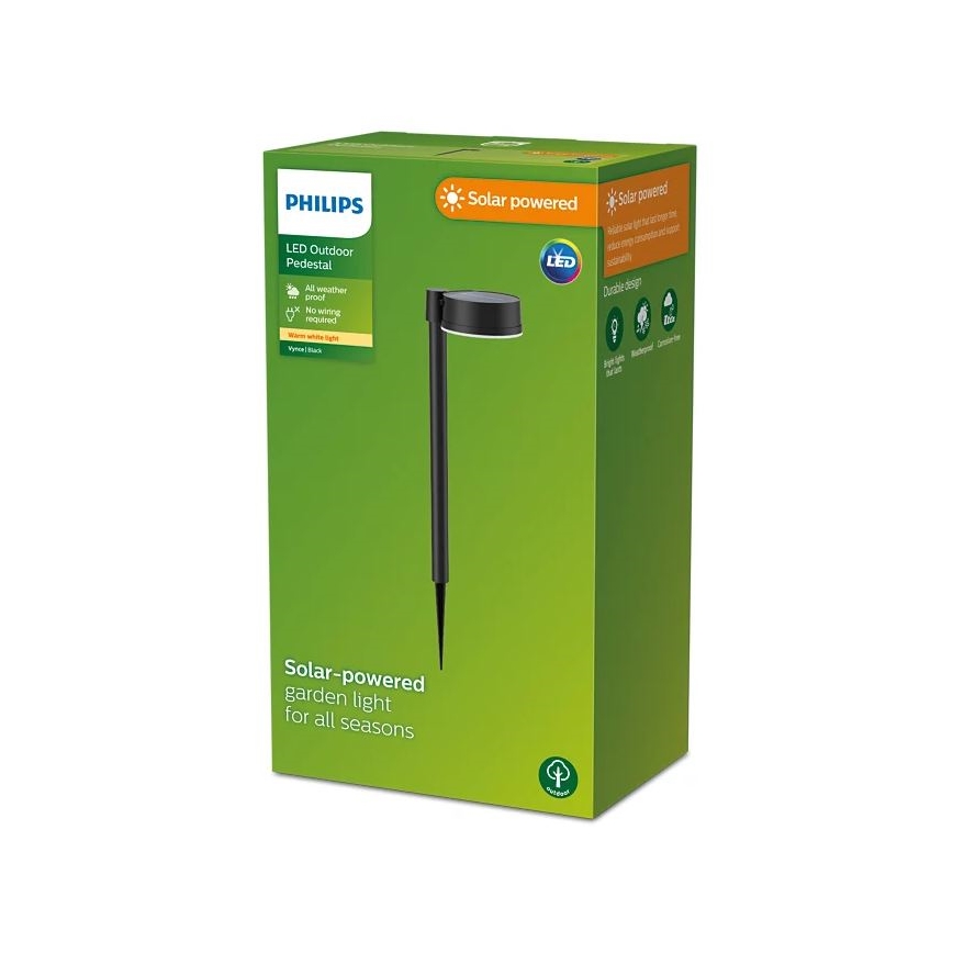 Philips - LED šviestuvas, įkraunamas saulės energija VYNCE LED/1,5W/3,7V 1500 mAh IP44