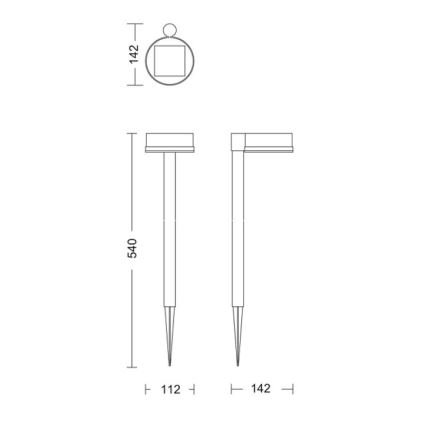 Philips - LED šviestuvas, įkraunamas saulės energija VYNCE LED/1,5W/3,7V 1500 mAh IP44