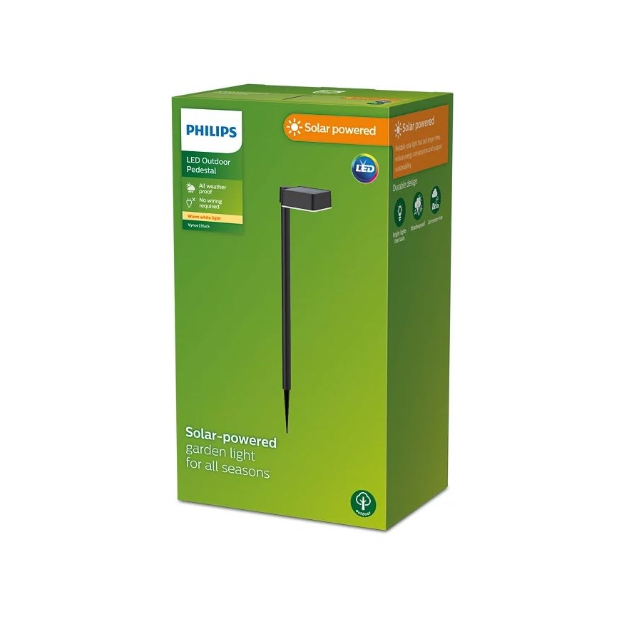 Philips - LED šviestuvas, įkraunamas saulės energija VYNCE LED/1,5W/3,7V 1500 mAh IP44