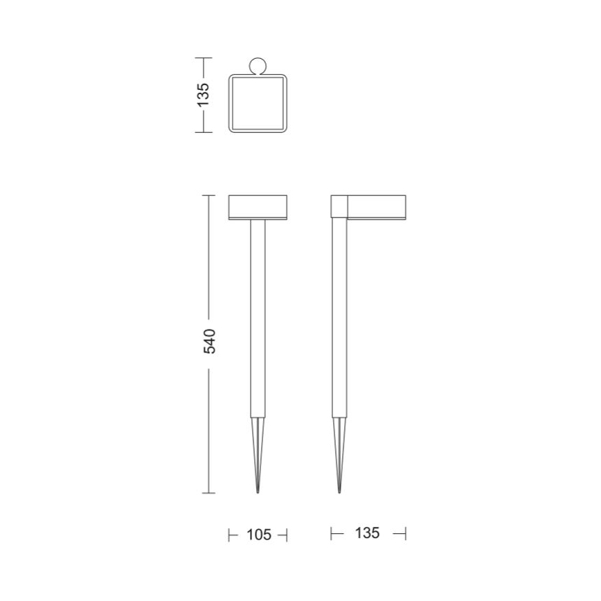 Philips - LED šviestuvas, įkraunamas saulės energija VYNCE LED/1,5W/3,7V 1500 mAh IP44