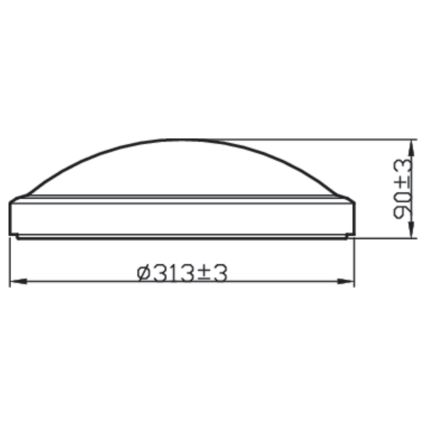 Philips - LED Vonios lubinis šviestuvas BALANCE LED/17W/230V IP44