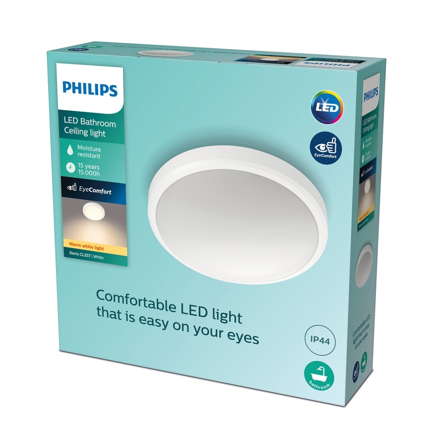 Philips - LED vonios lubinis šviestuvas LED/17W/230V 2700K IP44