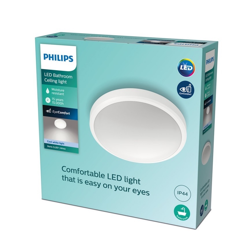 Philips - LED Vonios lubinis šviestuvas LED/17W/230V 4000K IP44