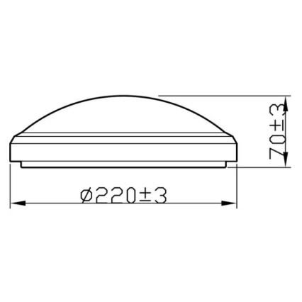 Philips - LED Vonios lubinis šviestuvas LED/6W/230V 2,700K IP44