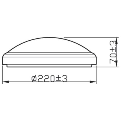 Philips - LED Vonios lubinis šviestuvas DORIS LED/6W/230V 2700K IP54 baltas