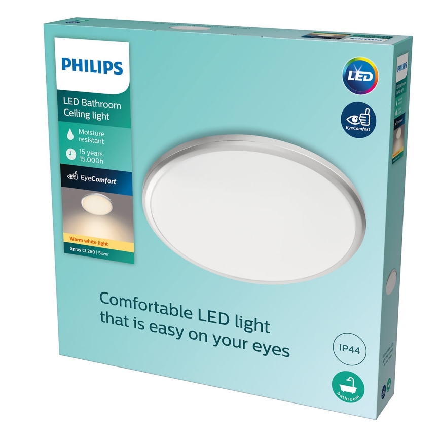 Philips - LED Vonios lubinis šviestuvas LED/17W/230V IP44