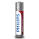 Philips LR03P12W/10 - 12 vnt šarminės baterijos  AAA POWER ALKALINE 1,5V 1150mAh