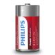Philips LR14P2B/10 - 2 vnt šarminės baterijos  C POWER ALKALINE 1,5V 7200mAh