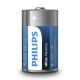 Philips LR20E2B/10 - 2 vnt šarminės baterijos  D ULTRA ALKALINE 1,5V