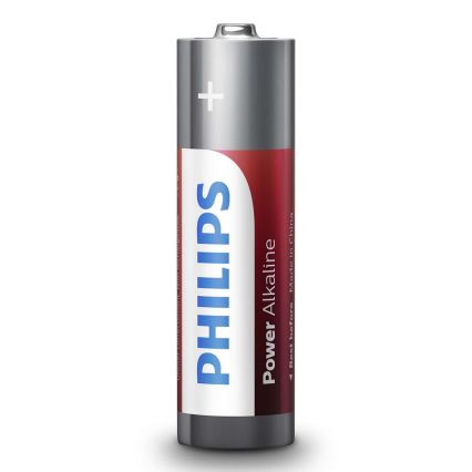 Philips LR6P12W/10 - 12 vnt šarminės baterijos  AA POWER ALKALINE 1,5V 2600mAh