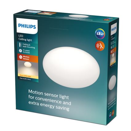 Philips - LED lubinis šviestuvas su jutikliu LED/12W/230V 2700K