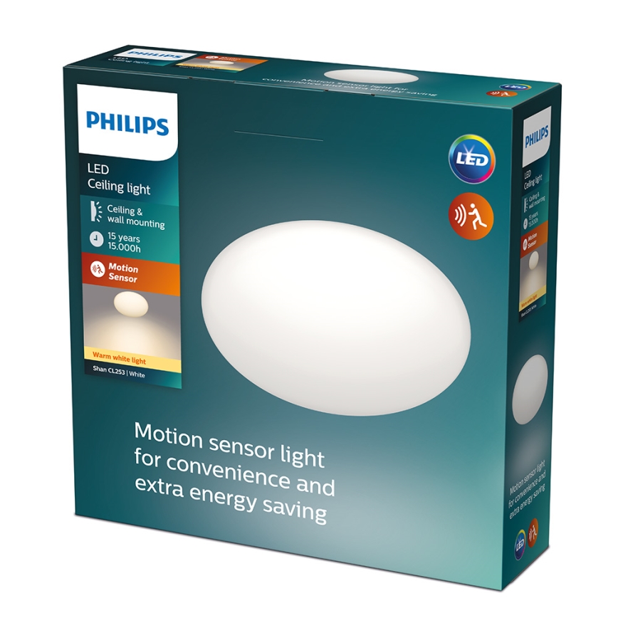 Philips - LED lubinis šviestuvas su jutikliu LED/12W/230V 2700K
