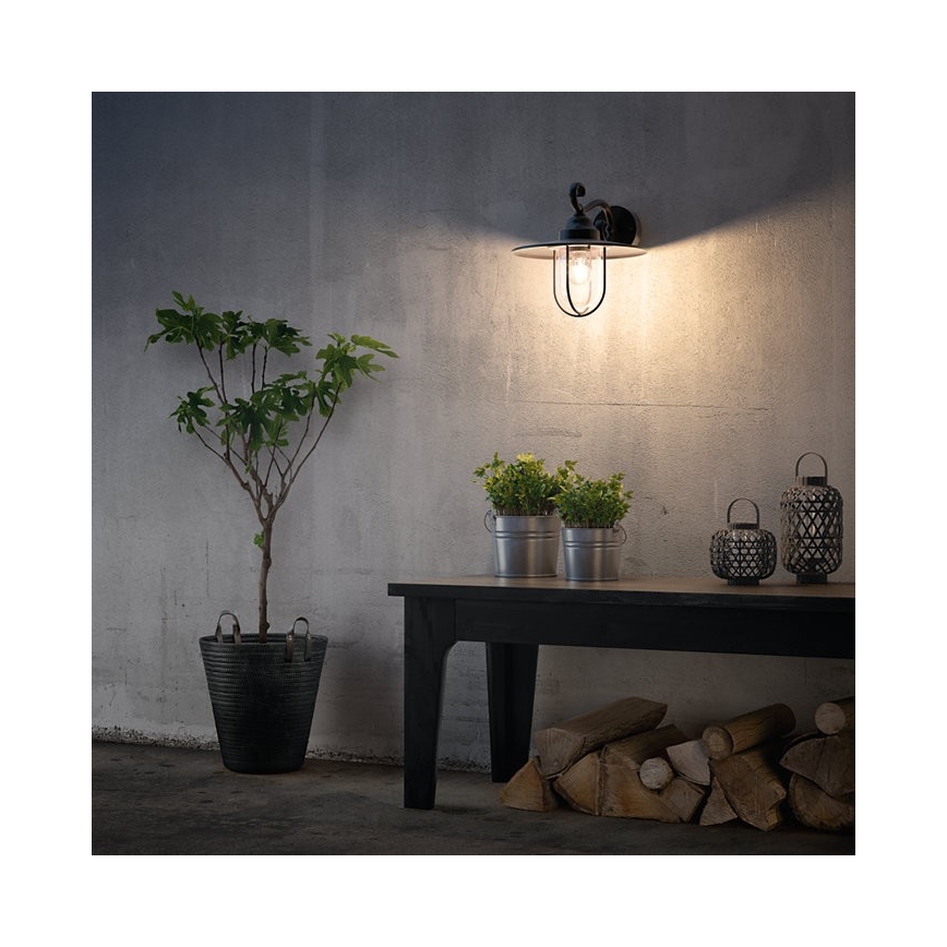 Philips Massive 16270/30/PN - Lauko sieninis šviestuvas PASTURE 1xE27/60W/230V IP44