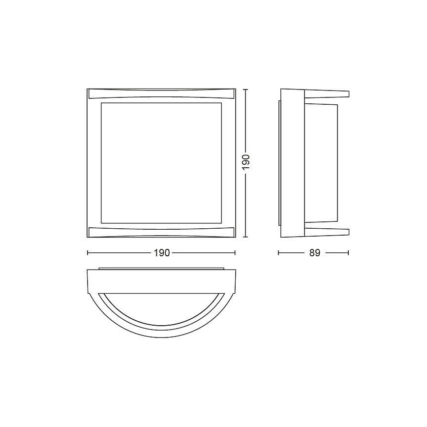Philips Massive - LED Lauko sieninis šviestuvas LED/12W/230V IP44
