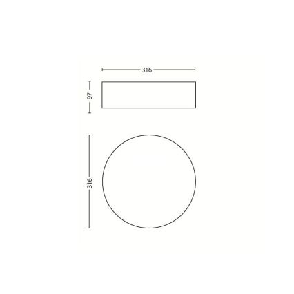 Philips Massive 30175/30/10 - Lubinis šviestuvas MYLIVING VELOUR 2xE27/23W/230V