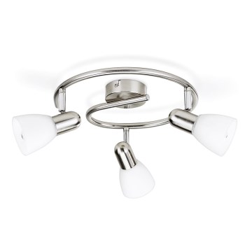 Philips Massive - Įleidžiamas šviestuvas 3xE14/40W matinis chromas
