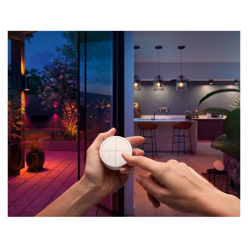 Philips – Nuotolinio valdymo pultas su jungikliu Hue TAP 1xCR2032 baltas