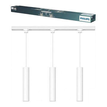 Philips - pakabinamas šviestuvas ant laido lištinės EASYLINK sistemos 3xGU10/7W/230V 1 m baltas