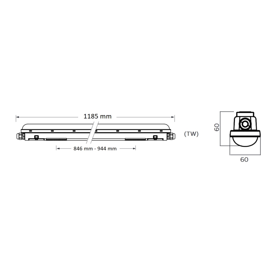 Philips Pila - LED Techninis fluorescencinis šviestuvas LED/40W/230V 120 cm IP65