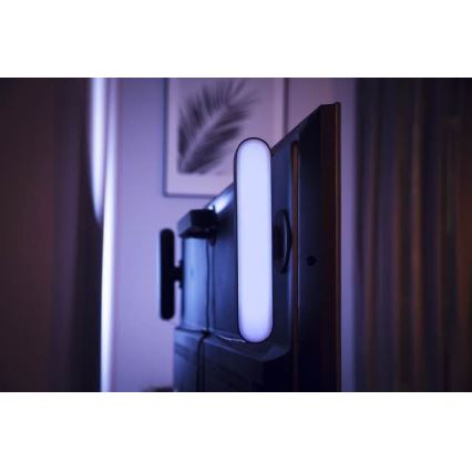 Philips - Prailgintuvo rinkinys LED RGB Pritemdomas stalinis šviestuvas Hue PLAY LED/6W/230V juoda