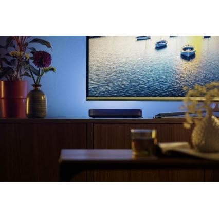 Philips - Prailgintuvo rinkinys LED RGB Pritemdomas stalinis šviestuvas Hue PLAY LED/6W/230V juoda