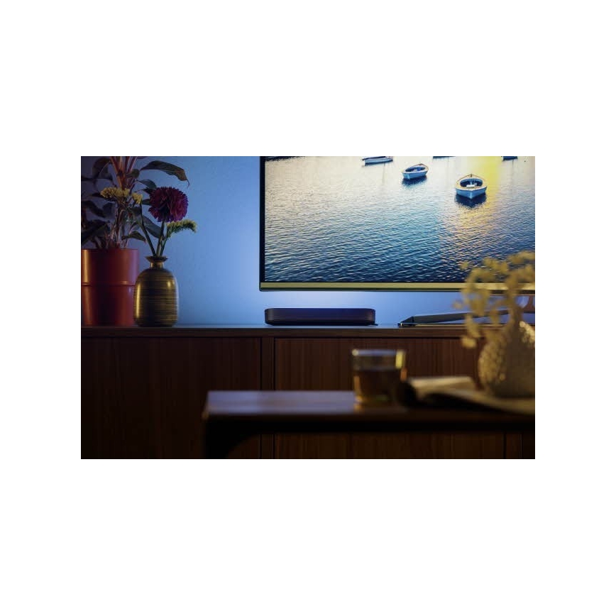 Philips - Prailgintuvo rinkinys LED RGB Pritemdomas stalinis šviestuvas Hue PLAY LED/6W/230V juoda