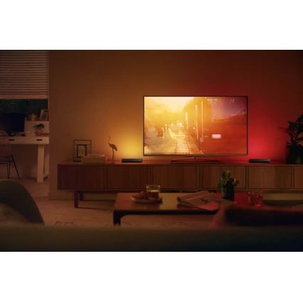 Philips - Prailgintuvo rinkinys LED RGB Pritemdomas stalinis šviestuvas Hue PLAY LED/6W/230V juoda