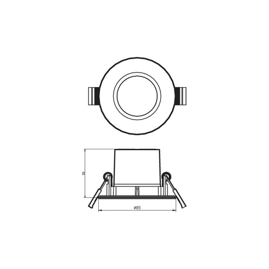 Philips - pritemdomas LED vonios įleidžiamasis šviestuvas DIVE LED/5W/230V IP65