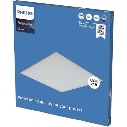 Philips - LED lubų panelė PROJECTLINE LED/36W/230V 59,5x59,5 cm