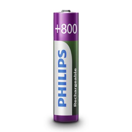 Philips R03B2A80/10 - 2 vnt įkraunamos baterijos AAA MULTILIFE NiMH/1,2V/800 mAh