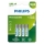 Philips R03B4RTU10/10 - 4 vnt. Įkraunama baterija AAA NiMH/1,2V/1000 mAh