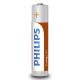 Philips R03L4B/10 - 4 vnt cinko chlorido baterijos  AAA LONGLIFE 1,5V