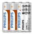 Philips R03L4F/10 - 4 vnt. Cinko chlorido AAA baterijos LONGLIFE 1,5V 450mAh