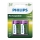 Philips R14B2A300/10 - 2 vnt įkraunamos baterijos C MULTILIFE NiMH/1,2V/3000 mAh