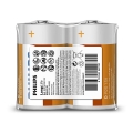 Philips R20L2F/10 - 2 vnt. Cinko chlorido baterija D LONGLIFE 1,5V 5000mAh