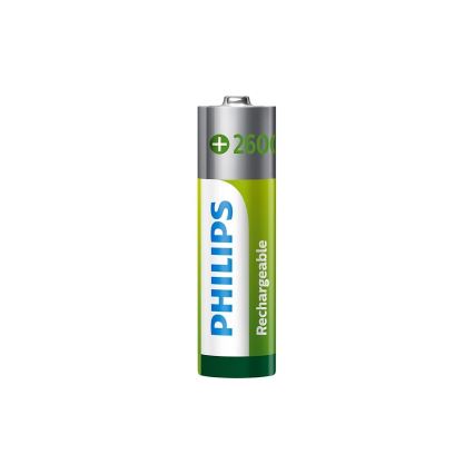 Philips R6B2A260/10 - 2 vnt įkraunamos baterijos AA MULTILIFE NiMH/1,2V/2600 mAh