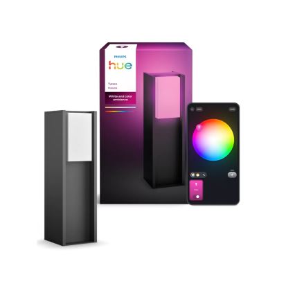 Philips - reguliuojama lauko LED lempa Hue TURACO 1xE27/8,1W/230V 40 cm IP44