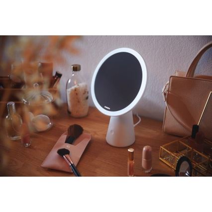 Philips – Reguliuojamas kosmetinis veidrodis su LED apšvietimu MIRROR LED/4,5W/5V