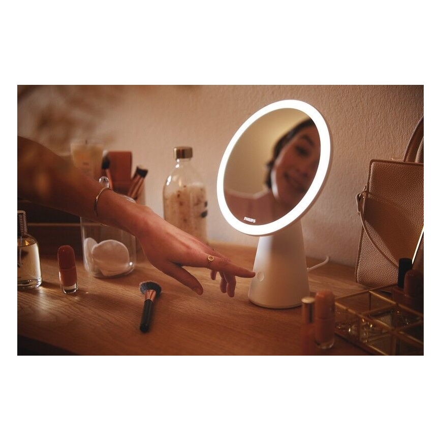 Philips – Reguliuojamas kosmetinis veidrodis su LED apšvietimu MIRROR LED/4,5W/5V