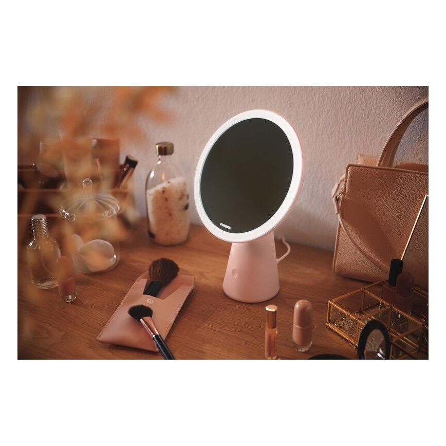 Philips – Reguliuojamas kosmetinis veidrodis su LED apšvietimu MIRROR LED/4,5W/5V