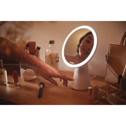 Philips – Reguliuojamas kosmetinis veidrodis su LED apšvietimu MIRROR LED/4,5W/5V