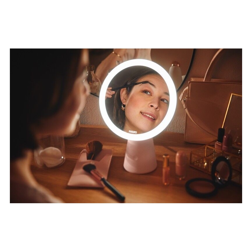 Philips – Reguliuojamas kosmetinis veidrodis su LED apšvietimu MIRROR LED/4,5W/5V